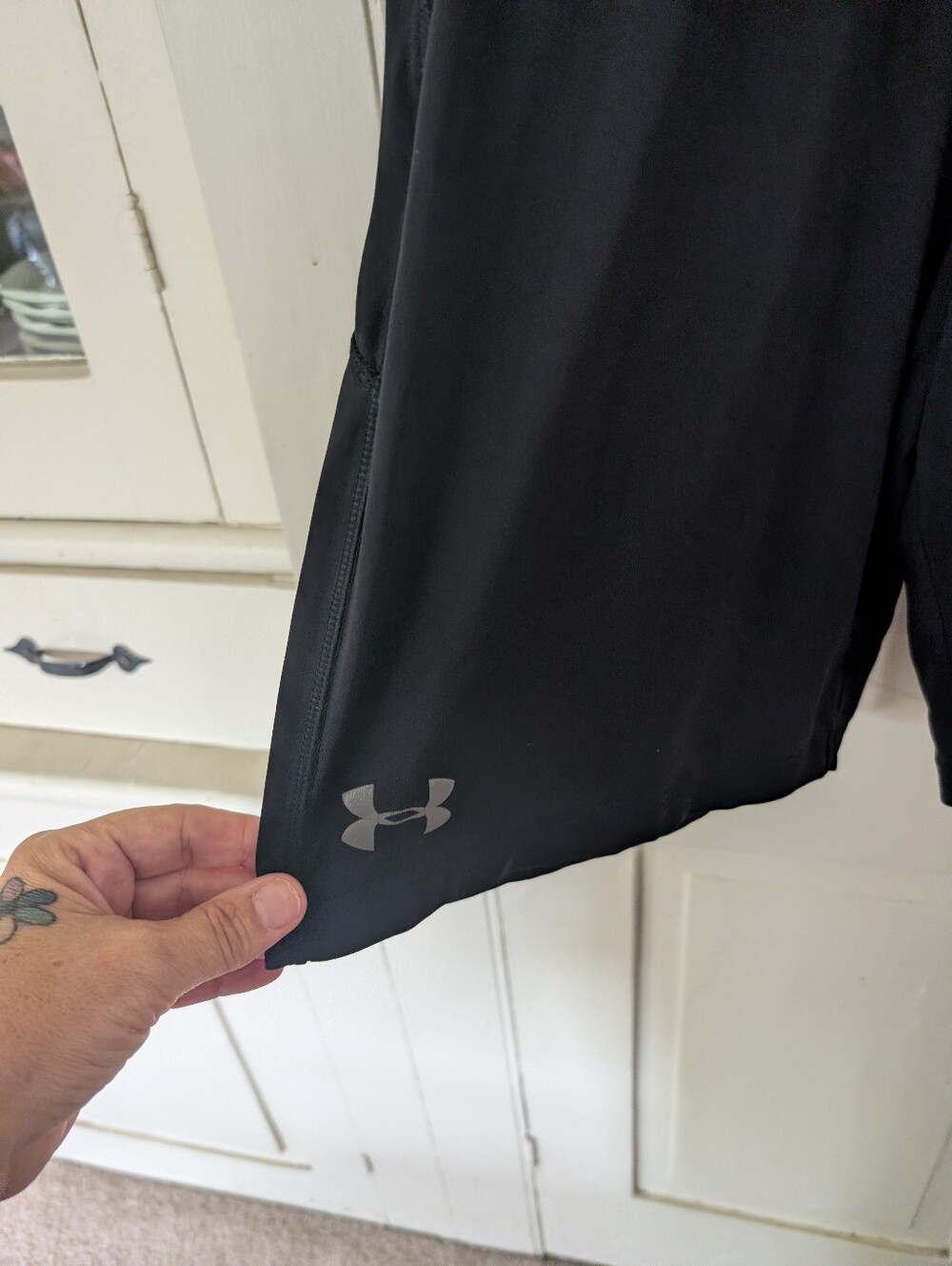 Set Of 2 Men’s Basketball Shorts - Nike Black & Blue Dri-Fit Under Armour Black - Picture 7 of 10